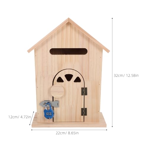 Boîte aux lettres murale en bois noble verrouillable pour dépôt sécurisé