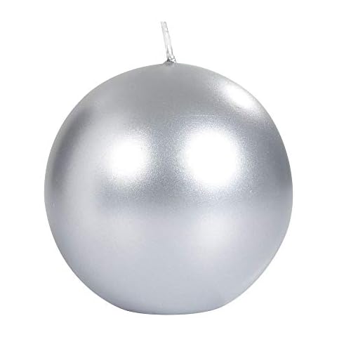 Spaas Metallic Unscented Festive Ball Candle 80 mm Cover