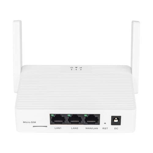 Hreyywo Enrutador WiFi 4G LTE con Tarjeta SIM de 1200 Mbps, 2,4 GHz, 5 GHz, Antena Inalámbrica Wi-Fi de 5 DBi, Puerto WAN LAN para 32 Dispositivos, Enchufe UE