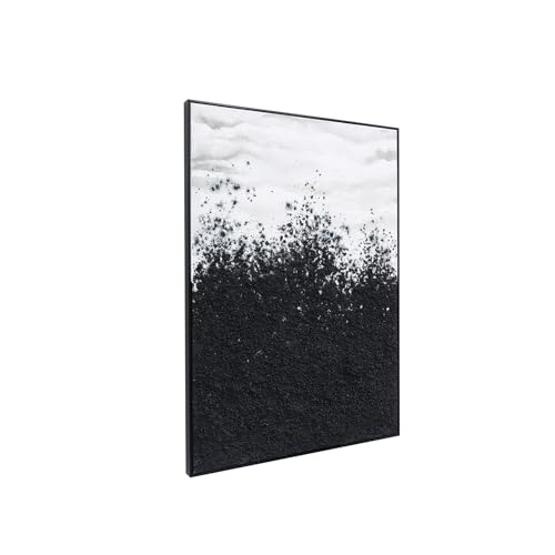 Zessonic Black and Gold Abstract Wall Art for Home Decor - Smoke Home ...