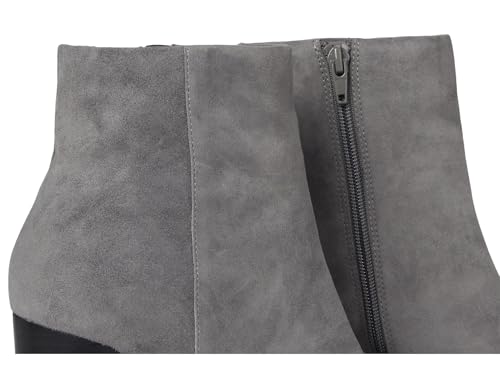 Steve Madden Steve Madden Women's Aidan Ankle Boot, Grey Suede, 8.5
