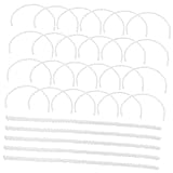 Abaodam Saxophon Reinigungsbürsten 50 Stück Flexible Reinigungsstäbchen für Saxophonklappen und Tonlöcher Klarinette Trompete Wartung und Reparaturwerkzeug