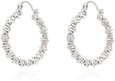 Milan Chiva 14K Gold Acrylic Rectangle Clear Earrings for Women, Plated Chunky Earrings Geometric Minimalist Statement Lightweight Huggie Dainty Hypoallergenic Hoop Earrings for Womens Jewelry