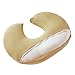 QUENESS Nursing Pillow, Plus Size Breastfeeding Pillow Original Support for Baby Boys Girls Breastfeeding Essentials, with Removable Soft Cotton Cover (Beige, Standard (23.62 * 18.11 * 5.91 Inches))