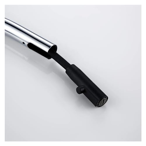 Grifo de cocina gunmetal con manguera extensible para encimeras modernas 5