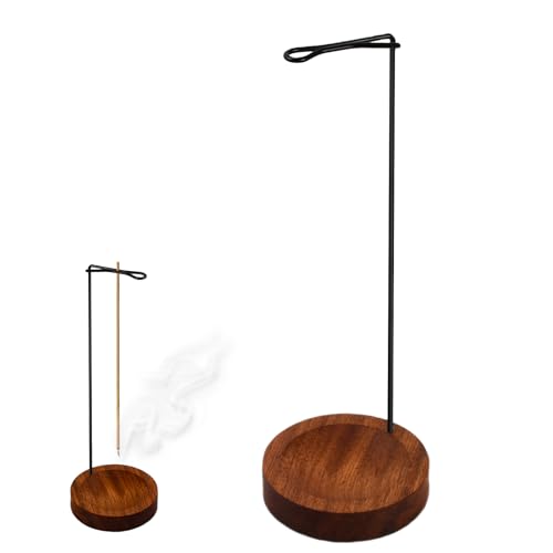 1 PCS Soporte de Incienso Redondo Base de Incienso Soporte de Incienso de Madera, Soporte de Incense con Diseño Multiusos para Descansos Laborales Sesiones de Meditación o Rutinas Antes de Acostarse