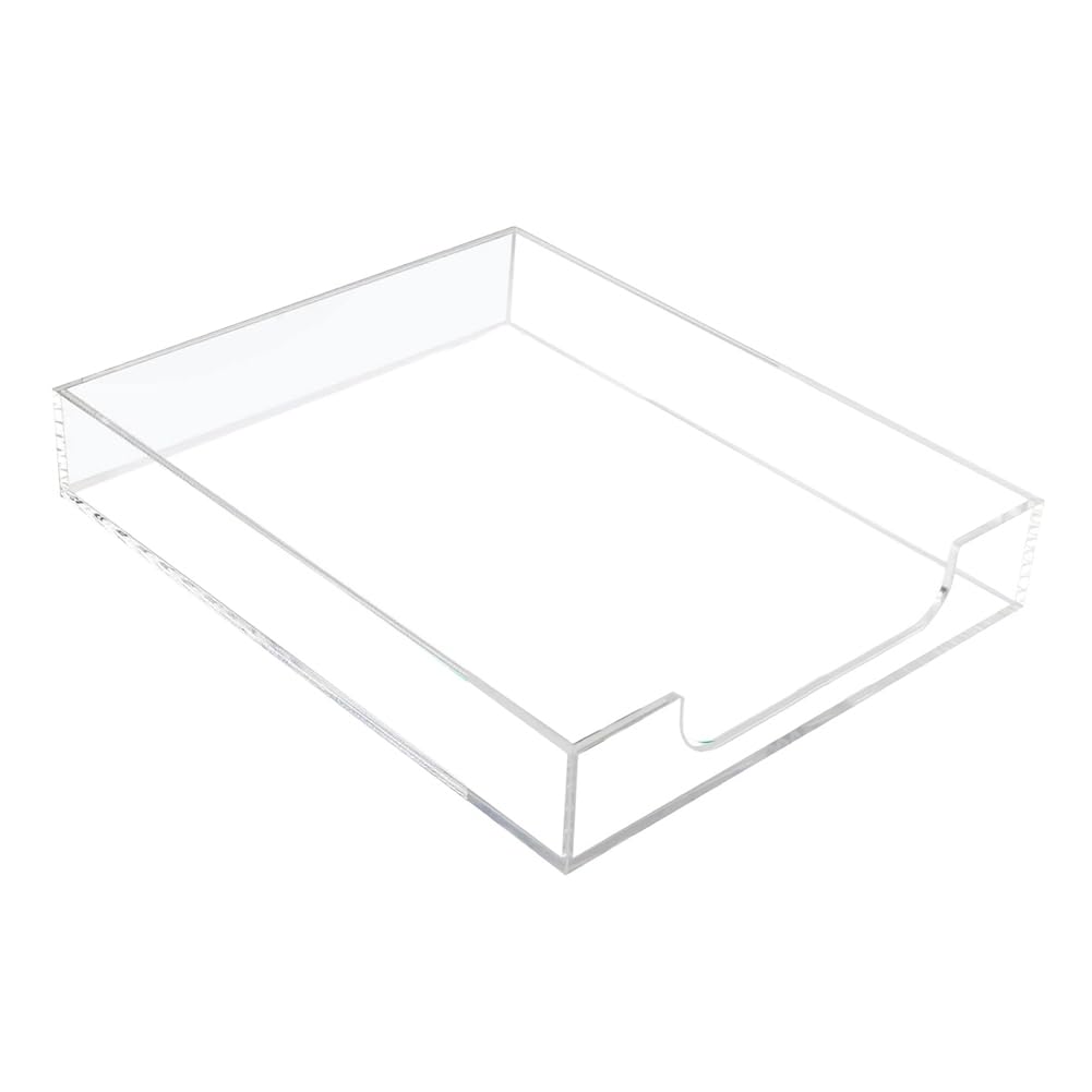 Plateau à courrier en acrylique de qualité supérieure : le design épuré pour votre bureau