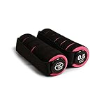 Fitness Mad Pro Hand Weights, Soft Grip Dumbbells, 0.5kg, 0.75kg, 1kg, 1.25kg, 1.5kg