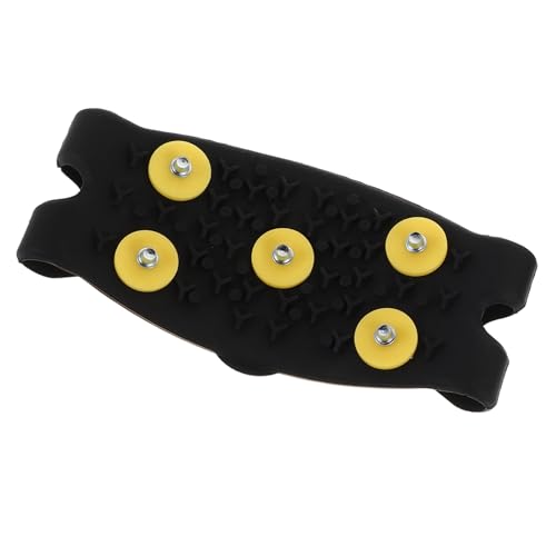 KALLORY 防滑歯シリコーンアイスクリート 軽量耐久シューズグリップ 雪氷泥地対応 冬季ハイキング登山向けアウトドア靴カバー