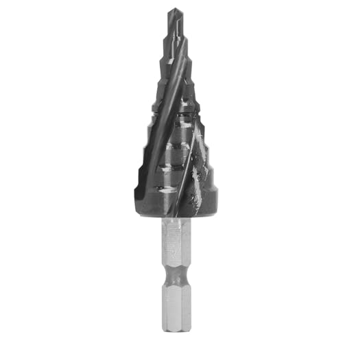 Cobalt Step Drill Bit, 89HRC Hardness, 4 to 20mm, Spiral Flutes Design, M35 Cobalt, and Long Lasting, Wide Application for Metal Sheets, Copper, Aluminum, and More