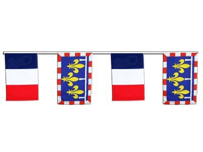 Guirlande France Centre de 8,9m : décoration de fête extérieure pour grand événement convivial