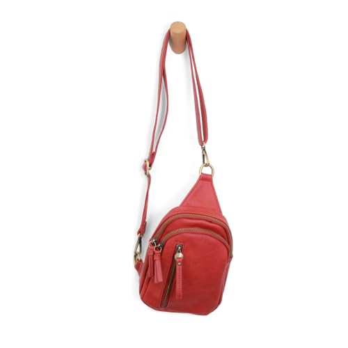 Image of Joy Susan Skyler Sling Bag: Vegan Leather, Zippered Closure, Brass Plated Hardware