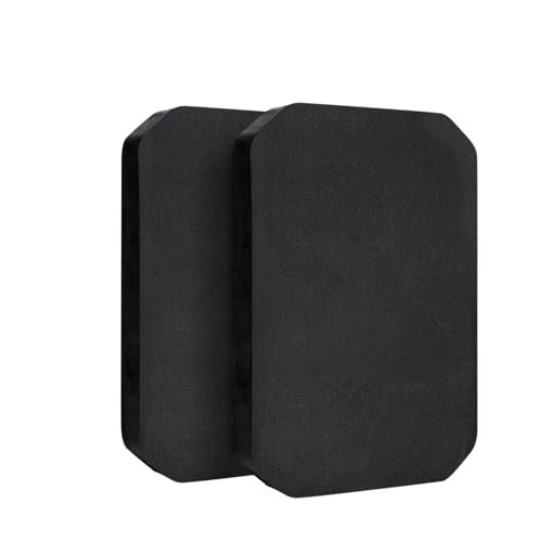 Tactical Airsoft Foam Plates EVA Airsoft Paintball Foam SAPI Pad for Vest Inner Liner Foam Plates 8x6 in (Black:Side-2PCS)