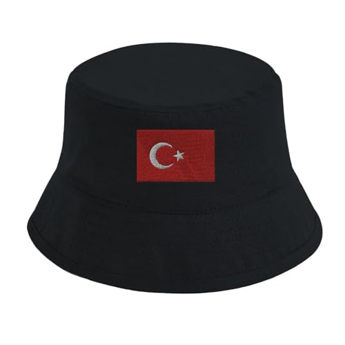 Chapeau Bob Drapeau de la Turquie - Chapeau Cloche Mixte en Coton