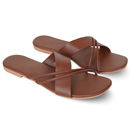 Image of Women's Lightweight Flip Flops | Comfortable Daily Wear Chappals | Soft Insole Slip-On Slippers for Girls & Women