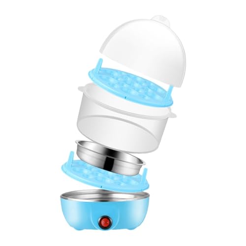 Cocedor De Huevos Eléctrico - Máquina Vaporizadora De Huevos | Máquina Para Hacer Huevos Duros Con 2 Capas, Olla Para Huevos Cocidos, Vaporera Rápida Multifuncional Para Huevos Con Apagado Automático