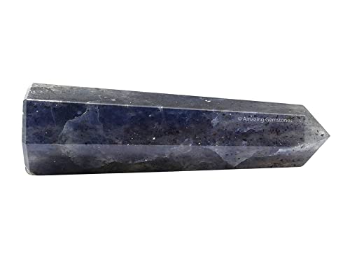 Image of Amazing Gemstone Iolite Crystal Towers - Natural Healing Crystal Point Obelisk for Reiki Healing and Crystal Grid (2 inch to 3 inch INCH)