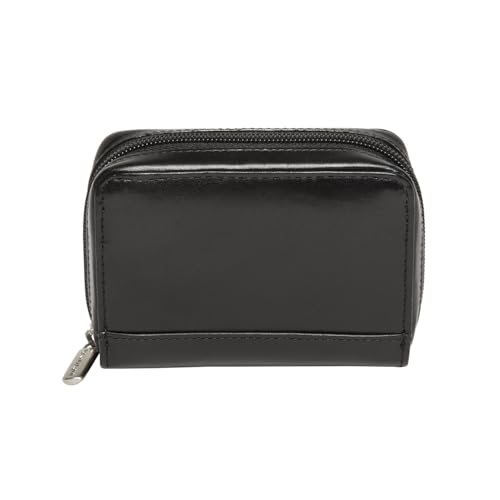 Tony Perotti Unisex Italian Bull Leather Zip-Around Accordion Business and Credit Card Holder