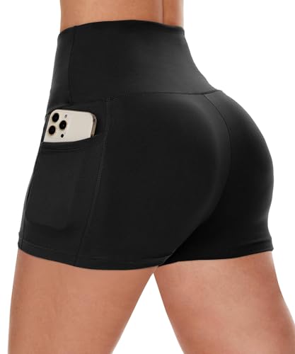 CAMPSNAIL Biker Shorts Women with Pockets - 3"/5"/8" High Waisted...