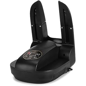 Laarzen sneldroger, dubbele vrij intrekbare droogschoenen, 360 ° hete luchtcirculatie, 99 minuten tijdgestuurd drogen, voor het drogen van schoenen, handschoenen, hoeden, sokken, skischoenen