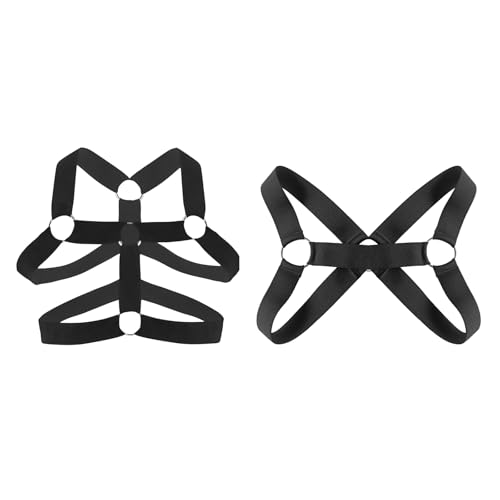 Image of Mens Harness Belt Nylon Elastic Body Shoulder Strap Sexy Halter Club Wear Cosplay Costume