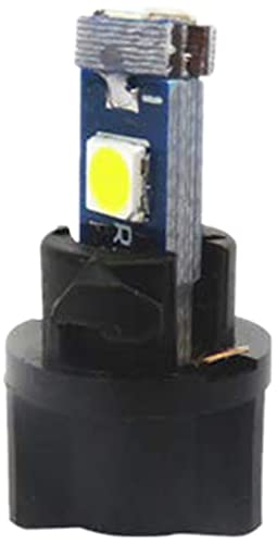 Wljh 6Pack White Dash Lights Pc74 Twist Locket Socket Wedge T5 Led Bulb 37 74 2721 3030Smd Dashboard Instrument Cluster Bulbs,Plug And Play #TOP8