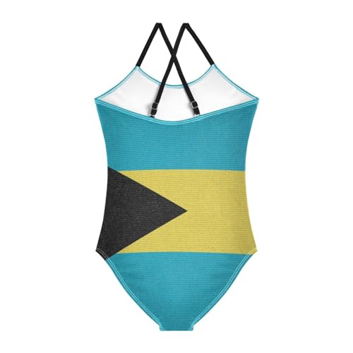 Aflyko Girls Patriot Flag Halter Swimsuit One Piece Beach Swimwear 3-10T2