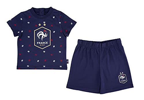 Equipe de France de Football Ensemble t-Shirt Short bébé garçon - Collection Officielle Taille 3 Mois