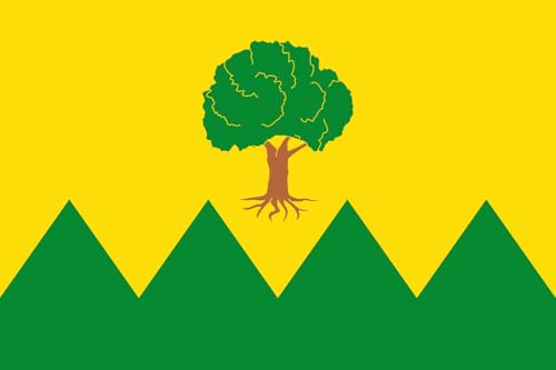 magFlags Bandera Large Concejo de Folgoso de Caurel Galicia, España | bandera horizontal | 1.35m² | 90x150cm