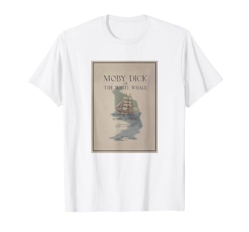 Moby Dick Cover T-Shirt, Men, White, 3X-Large