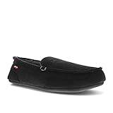 Levi's Men's Moccasin Slipper, Black, Medium