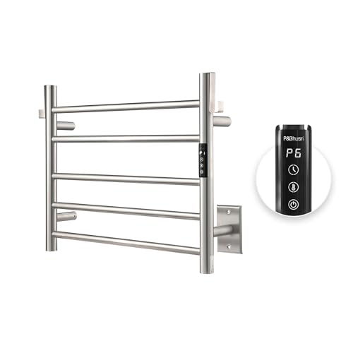 P&Bhusri Heated Towel Rack for Bathroom,Wall Mounted Electric Towel Rack