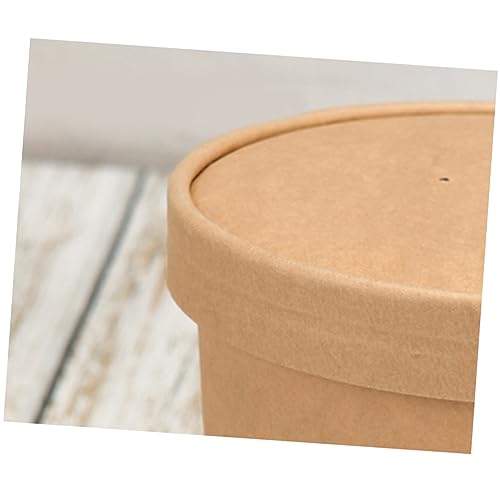 Gobelets à soupe jetables sans fuite Healeved 350 ml pour transporter vos repas chauds - 5