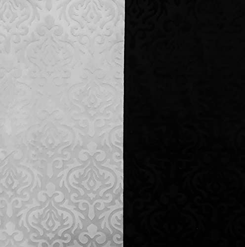 Image of Homesajja Premium Diwan Set of 8 (1 Sheet, 2 Bolster with Dori & 5 Cushion Covers) Black & Grey, Self