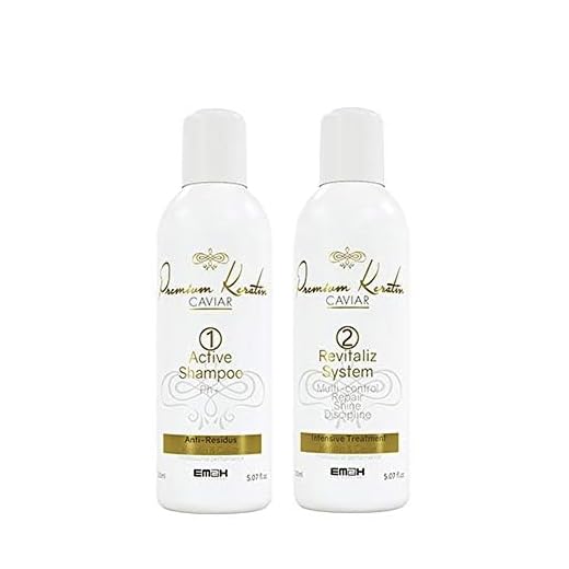 Premium Keratin Caviar Kit de lissage Brésilien (Active Shampoo et Revitaliz System) - 150 ml