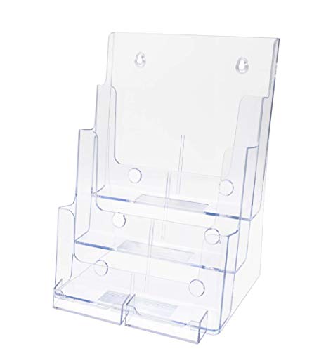Marketing Holders Slatwall Brochure Holder 3 Tier 8.5