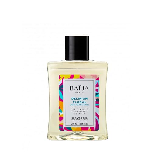 Gel douche Delirium floral Iris patchouli Baïja fini la peau sèche qui tiraille