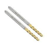 QUARKZMAN 2pcs Tarauds À Filetage Hélicoïdal M2,5 x 0,45 H2 HSS6542