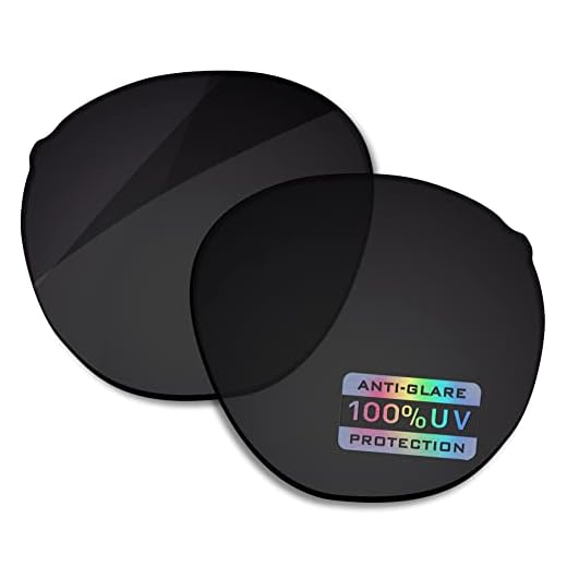 Bowyer Lentes de reposição polarizadas para óculos de sol Oakley Spindrift OO9474 - Preto