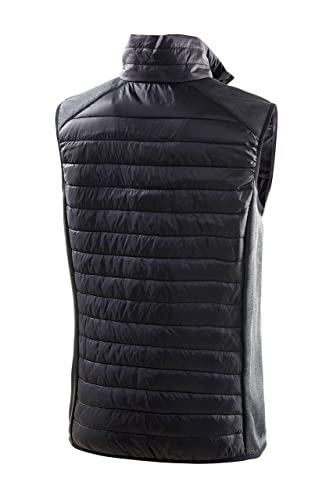 Black Crevice Hybride vest voor heren, sportvest in verschillende kleuren en maten, isolerend en ademend herenvest met opstaande kraag, mouwloos vest - Image 8