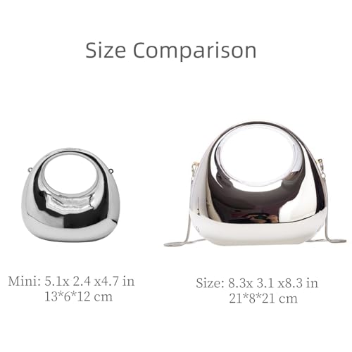 Image of Acrylic Handbags for Women Cute Acrylic Clutch Small Unique Purse Trendy Metal Evening Bag for Party Cocktail