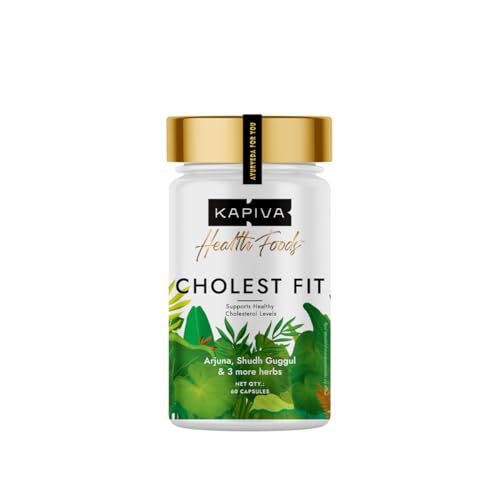 Image of Kapiva Cholest Fit Juice | Modern Ayurvedic Cholesterol Care | 1000 ML X 1 Month Pack | 6 Herbs - Arjuna Chhaal, Garlic, Apple Cider Vinegar| Helps Reduce Cholesterol (Capsule)