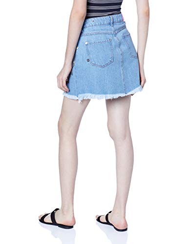 Coca-Cola Jeans Saia Curta Jeans, 40, Indigo