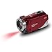 Minolta MN220NV 1080p Full HD 24MP Night Vision Camcorder with WiFi w/32GB Memory Card (Red)