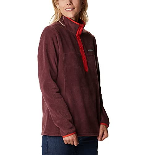 Image of Columbia Womens Benton Springs Half Snap II Pull Over Fleece Jacket, Dark Stone /Canoe /Vintage Blue, 3X