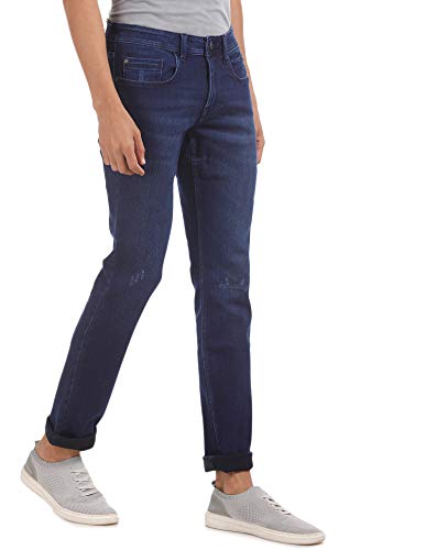 Image of Cherokee Men's Slim Fit Jeans (281956155 IN-32 Blue-Ds 30)