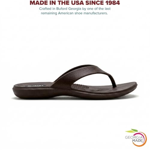 Image of OKABASHI Women's Maui Flip Flops | Arch Support Sandals with Massage Footbed, Made in USA, Waterproof Thong Sandal for Beach, Pool & Travel, Sizes 5-10.5