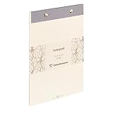 Clairefontaine 116093C - Inspire, Bloc à rivets A5 14,8x21cm, Toile du Marais, 60 feuillets dots détachables, ass.