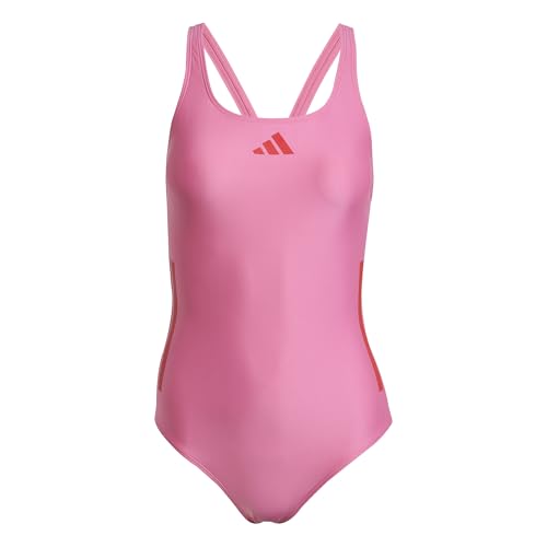 adidas Traje de baño de una Pieza con Espalda en C de 3 Rayas para Mujer