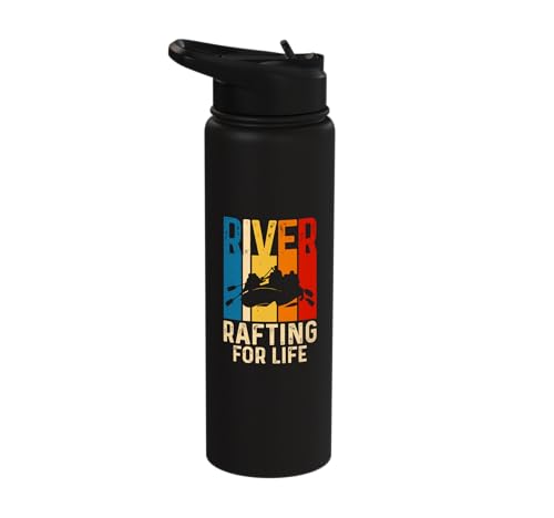 River Rafting For Life Stainless Steel Insulated Water Bottle